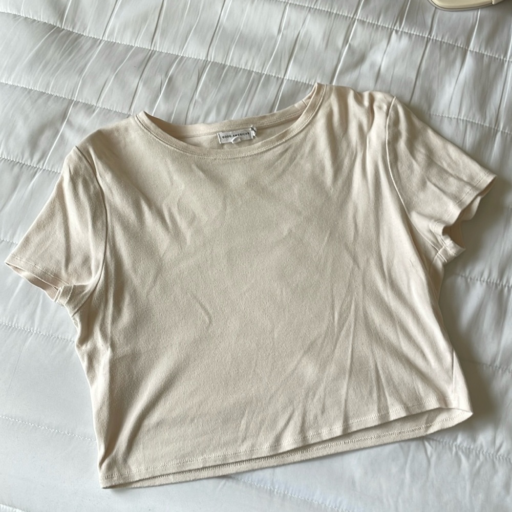 Good American crop tee